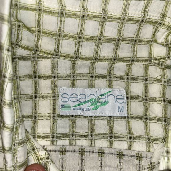 Vintage SeaPlane Button Up Shirt Limited Edition USA •Mens Medium - Picture 3 of 6